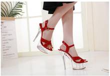 Shoes Woman Summer Sandals Gladiator Sandals Women Platform Summer Shoes High Heel Transparent Stripper Heels Wedding Shoes 2019 2024 - buy cheap