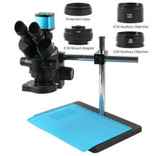 Microscopio estéreo Trinocular simul-focal, 3,5x, 90X, 1080P, 48MP, 38MP, 26MP, 20MP, 16MP, HDMI, USB, cámara de vídeo Industrial 2024 - compra barato