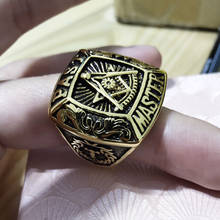 Модное мужское Драгоценное кольцо freemason, мастер free mason signet, мужское кольцо из нержавеющей стали, Золотое дизайнерское кольцо 2024 - купить недорого