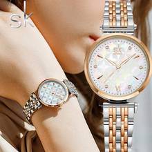 SHENGKE-relojes de cuarzo para mujer, pulsera de oro rosa Sk a la moda, gran oferta, regalo, 2020 2024 - compra barato