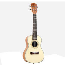 Укулеле, 26 дюймов, 4 нейлоновые струны, гавайская мини-гитара Сапеле, акустическая мини-гитара, укулеле для концерта, Mahogan UK2601 2024 - купить недорого
