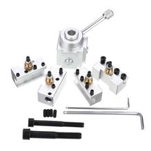 Upgraded Tool Holder Silver Quick Change Post Holder Kit Set Boring Bar Turning Tool Holder For CNC Mini Lathe 2024 - buy cheap