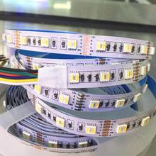 RGBCCT 5IN1 Adjustable DC12V/24V Dual White Temperature RGB+White+Warm White 5050 SMD LED Strip Light 5M 2024 - buy cheap