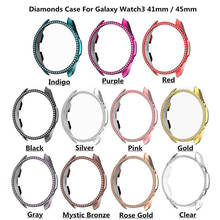 For Samsung Galaxy Watch 3 41mm 45mm Bling Diamond Watch Case Protective Cover Bumper Frame Shell Watches Accessories Shockproof 2024 - buy cheap