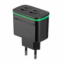 ALLOYSEED New Phone Fast Charger 4-Ports Mobile Phone Universal 5V 4A Fast Charging USB Charger Travel Wall Adapter EU Plug 2024 - buy cheap