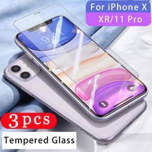 Tela de proteção para smartphone 2020 peças, vidro temperado, para iphone 11 pro x xr xs max 8 7 6 6s plus se 2024 - compre barato