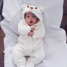 Christmas Newborn Baby Warm Rompers Infant Baby Winter Fashion Thicken Jumpsuit Kids Cartoon Overalls Toddlers Outing Clothing 2024 - buy cheap