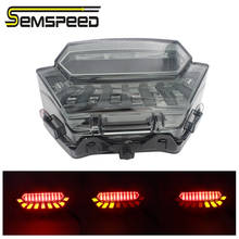 Semspeed luz traseira para sinal de freio, lâmpada led integrada para sinal de seta de freio semvelocidade para honda embutido 750 750 2019 2020 2024 - compre barato