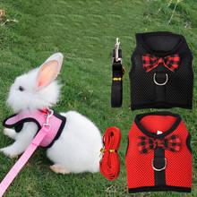 S/M/L Small Pet Harness Leash Mesh Chest Strap for Rabbits Guinea Hamster Soft Breathable Pet Harness Vest Kitten Walking Leash 2024 - buy cheap