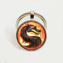 2020 new fashion dragon keychain real person fast hit glass bag car key chain Exquisite bag keychain 2024 - купить недорого