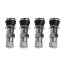 Aluminum Car Tubeless Wheel Tire Valve Stem Four Bolt-in With Dust Wheels, Rims  Accessories Titanium black Silver titanium 2024 - buy cheap