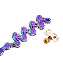 SUMC 9 10 11 12 Speed Bicycle Shift Chain 116L 126L EL Hollow Rainbow Chain With missinglink For Shimano SRAM Campagnolo 2024 - buy cheap