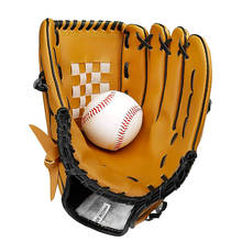 Mão esquerda luva de beisebol com bola de beisebol alta qualidade conjunto de beisebol couro para o jogo treinamento crianças mulher homem esportes ao ar livre e 2024 - compre barato