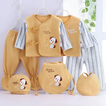 7 Pcs/Set New Born Baby Clothes Set Baby Clothing Cotton Print Baby Girl Boy Stuff for Newborn Clothes Infant Fall Clothes Set 2024 - buy cheap