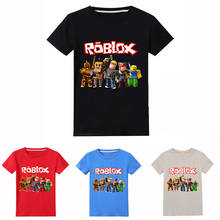 Крутая футболка ROBLOXing, летние модные футболки с коротким рукавом и круглым вырезом, Детские футболки для игр в стиле Харадзюку, одежда для девочек и мальчиков 2024 - купить недорого