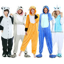 Mono de franela para hombre y mujer, pijama de Koala, gato, zorro, Mono para el hogar, fiesta de Halloween, oso, Panda, mono 2024 - compra barato