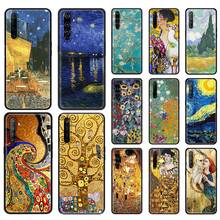 Funda de teléfono para OPPO A9 Realme Reno 6 C3 7 5 X7 X50 Pro 5G XT V3 X3 2020, cubierta trasera de silicona suave, arte de Van Gogh Klimt 2024 - compra barato