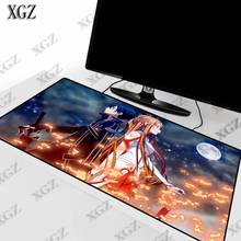 XGZ-alfombrilla de ratón grande para Gaming, decoración para el hogar y la Oficina, arte en línea, Anime, para mesa de escritorio, portátil 2024 - compra barato