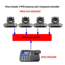 Teclado con pantalla LCD de 5 pulgadas y cámara de vídeo HD con Zoom automático, 2MP, 1080P, 30X, IP, SDI, DVI, RTMP, RTSP, doble flujo, H.265/H.264 2024 - compra barato