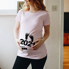 Pregnancy Announcement Shirt Baby Loading 2021 Printed Pregnant T Shirt Maternity Short Sleeve T-shirt New Mom Tshirts Clothes 2024 - buy cheap
