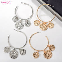 Fashion Long Earrings Jewelry  Long Pattern Great Circle  Earrings for Women Hanging Dangle Earrings Drop Gold Earrings Jewelry 2024 - buy cheap