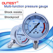 OUTEST 0-60MPa Radial stainless steel manometer pressure gauge Air oil water Hydraulic Pressure gauge Thread G1/4 2024 - buy cheap