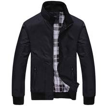 Fashion Men's Jacket Coat Autumn Winter Solid Color Stand Collar Zipper Pockets Coat Pilot Jacket Casual Men's Clothing 2021 New 2024 - buy cheap
