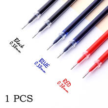 Refil para caneta gel 0.38mm, hastes de assinatura para escritório com tinta vermelha e azul e preta 2024 - compre barato