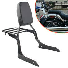 XVS1300 Rear Passenge Backrest Sissy Bar Luggage Rack For Yamaha XVS1300A V Star 1300 2007-2015 Black Motorcycle Accessories 2024 - buy cheap