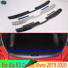 For Kia K3 Cerato Vivro 2019 2020 Car Accessories Stainless Steel Rear Trunk Scuff Plate Door Sill Cover Molding Garnish 2024 - buy cheap