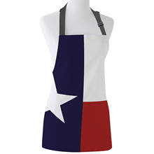 Texas State Flag Red White Blue Apron Design Adjustable Canvas Kitchen Cafe Aprons Female Ladies Couples Cooking Dining 2024 - buy cheap