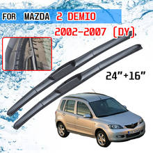 For Mazda Demio 2 2002 2003 2004 2005 2006 2007 DY Accessories Car Front Windscreen Wiper Blades Brushes Cutter U Type J Hook 2024 - buy cheap