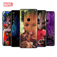 Cute Marvel Groot For Motorola G9 G8 G Stylus Power One Fusion Hyper Edge E7 E6 5G Plus Play Lite Black Silicone soft Phone Case 2024 - buy cheap