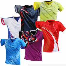 Camiseta deportiva de tenis para hombres y mujeres, ropa de tenis de mesa para niñas, Kit de pimpón, camiseta de bádminton, camisetas deportivas geniales 2024 - compra barato