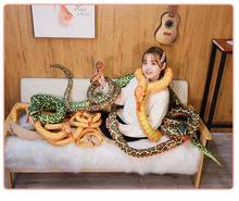 soft stuffed snake Python Snake Plush Toys Dolls Soft Animal Stuffed Toy for Kids Children Funny Birthday Christmas Gift 2024 - buy cheap