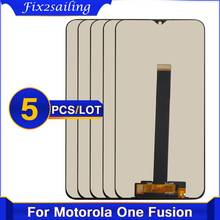 Tela lcd de fusão 5 peças, 6.5 "para motorola one fusion, one fusion +, display de toque digitador, montagem para moto one fusion plus 2024 - compre barato