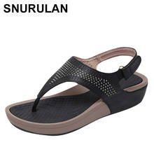 SNURULAN  2019 Bohemian-style comfortable beach sandals; women's wedge sandals; Roman style casual sandals; big sizes; 2024 - buy cheap