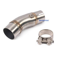 Motorcycle Exhaust Muffler Middle Link Pipe Slip on For Kawasaki Ninja400 Fit 51mm Muffler 2024 - buy cheap