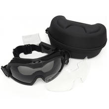Защитные очки, тактические, с вентилятором, противотуманные, для страйкбола, пейнтбола, спорта на открытом воздухе 2024 - купить недорого