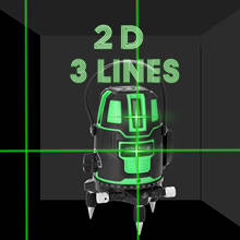Herramienta de medición de nivel láser, herramienta de nivelación automática de 2/3 líneas, 2 °, con línea Vertical, horizontal y oblicuo 2024 - compra barato