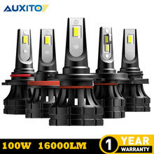 2x AUXITO 16000LM H4 H7 H8 H9 H11 H13 HB3 HB4 9012 9005 9006 9007 Farol LED CANBUS Car Auto Farol 6000K Branco Lâmpada Led 2024 - compre barato