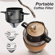 1-2cup copo de filtro de café recarregável portátil 304 de aço inoxidável máquina de café espresso coffeeware 2024 - compre barato