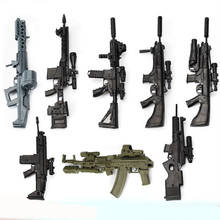 Juego de 8 unids/set 1:6 modelo de pistola de segunda generación, armas de fuego de ensamblaje, MG62, ametralladora AK74, Rifle HK416, submáquina, juguete de ensamblaje clásico 2024 - compra barato