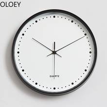 Reloj De Pared blanco nórdico para sala De estar, moderno, sencillo, creativo, para dormitorio, decoración del hogar, nuevo 2024 - compra barato