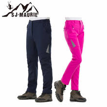 Уличные женские лыжные брюки мужские походные лыжные брюки флисовые термо треккинговые ветрозащитные водонепроницаемые брюки для женщин 2024 - купить недорого