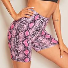 Sexy Women Summer Shorts New Snake Print High Waist Shorts Elastic Waist Short Trousers Women Trousers Pantalones Cortos Mujer 2024 - buy cheap