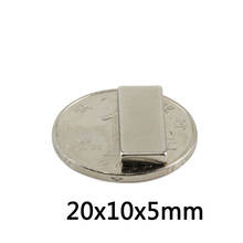 5~200pcs 20x10x5mm N35 Powerful Quadrate Magnetic Permanent Magnet NdFeB Super Powerful magnet Neodymium Magnets 20*10* 5mm 2022 - buy cheap