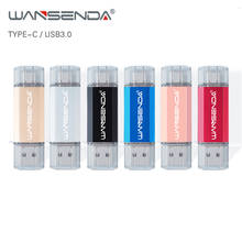 WANSENDA USB Flash Drive OTG 2 in 1 USB3.0 & Type-C Pendrive 32GB 64GB 128GB 256GB 512GB Dual Pen Drive for Type C SmartPhone/PC 2024 - buy cheap