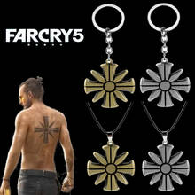 Collar con colgante de juego Far Cry 5 para hombre, Gargantilla temática, símbolo de culto, joyería, regalos, Farcry5, novedad 2024 - compra barato