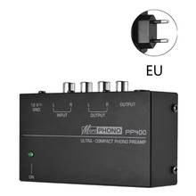 EU/UK/US Plug ультра-компактный предусилитель для фонофона с RCA интерфейсами 2024 - купить недорого